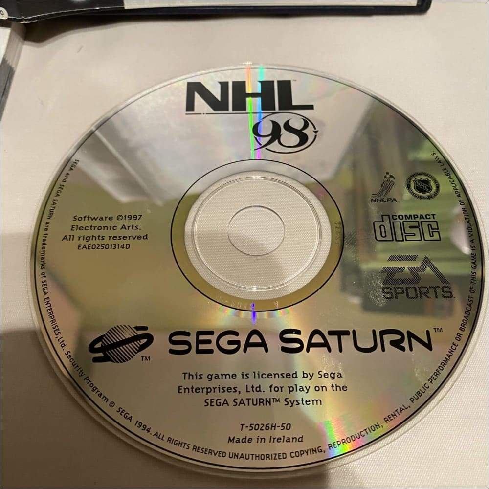 Buy NHL 98 Sega saturn game complete -@ 8BitBeyond Buy NHL 98 Sega saturn game complete -@ 8BitBeyond